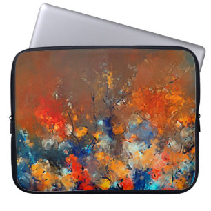Moderne Kunst. Farbenfrohe zeitgenössische Kunstwe Laptopschutzhülle