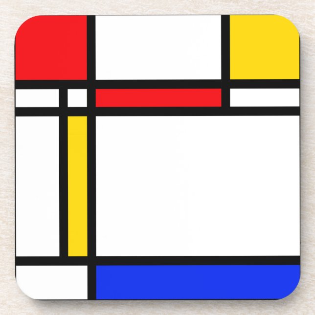 Moderne Kunst Getränkeuntersetzer (Vorderseite)