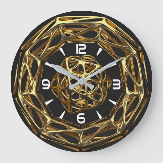 Moderne Kunst Große Wanduhr (Vorderseite)