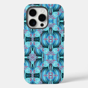 Moderne Kunst in Blau iPhone / iPad-Hülle 16 Pro Hülle