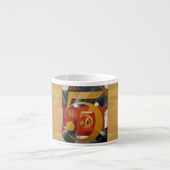 Moderne Kunst kubistische Demuti Abbildung 5 in Go Espressotasse (Vorderseite)
