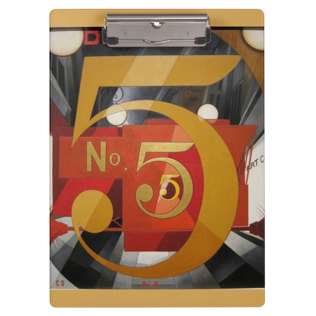Moderne Kunst kubistische Demuti Abbildung 5 in Go Klemmbrett (Vorderseite)