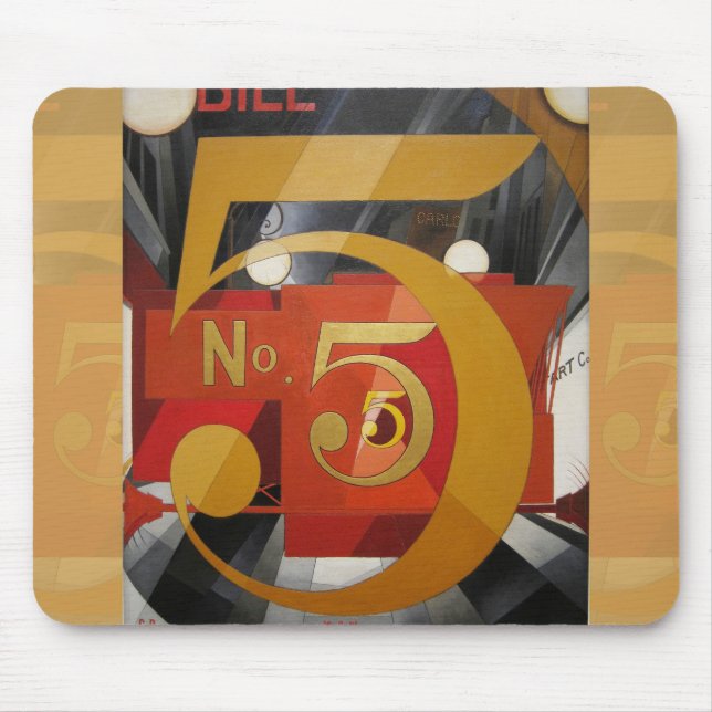 Moderne Kunst kubistische Demuti Abbildung 5 in Go Mousepad (Vorne)