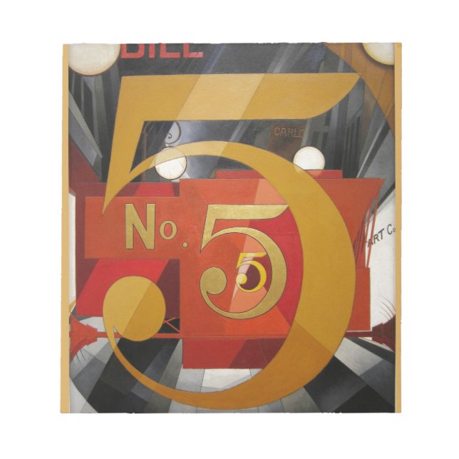 Moderne Kunst kubistische Demuti Abbildung 5 in Go Notizblock (Vorderseite)