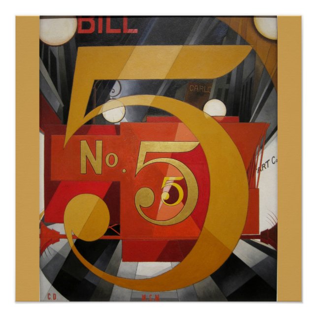 Moderne Kunst kubistische Demuti Abbildung 5 in Go Poster (Vorderseite)