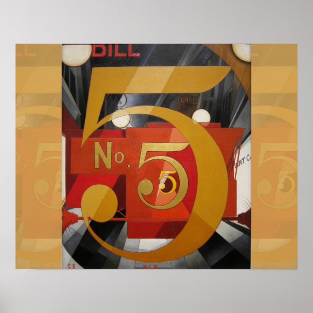 Moderne Kunst kubistische Demuti Abbildung 5 in Go Poster (Vorne)