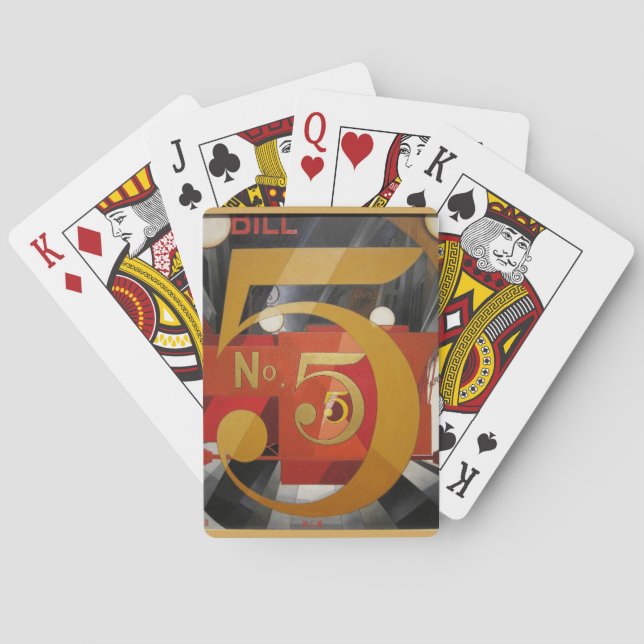 Moderne Kunst kubistische Demuti Abbildung 5 in Go Spielkarten (Rückseite)