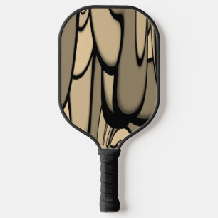 Moderne Kunst Melken Brown Hues Pickleball Schläger