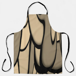 Moderne Kunst Melken Brown Hues Schürze