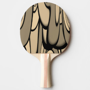 Moderne Kunst Melken Brown Hues Tischtennis Schläger