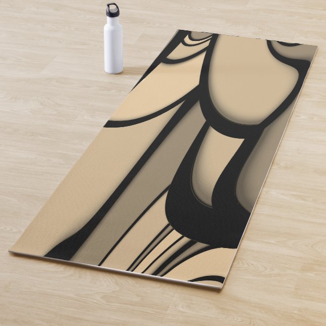 Moderne Kunst Melken Brown Hues Yogamatte (Beispiel)