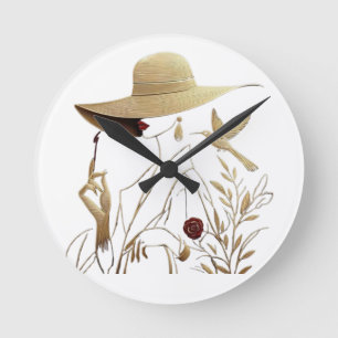Moderne Kunst & Mode Wanduhr