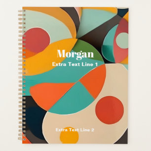 Moderne Kunst, Name & 2 Textzeilen Planer