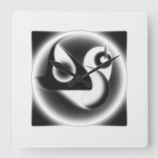 Moderne Kunst Quadratische Wanduhr