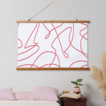 Moderne Kunst: Rot und Weiß