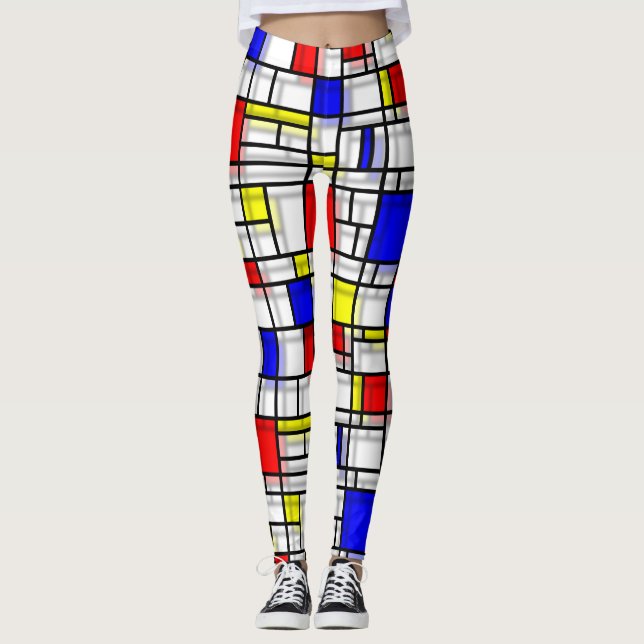 Moderne Kunst schenkt Schatten Leggings (Vorderseite)