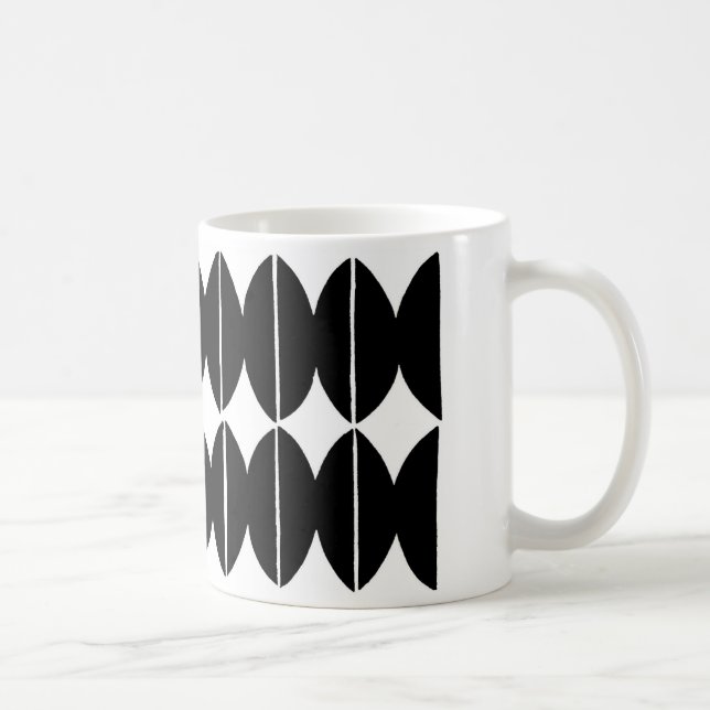 Moderne Kunst-Tasse 1 Kaffeetasse (Rechts)