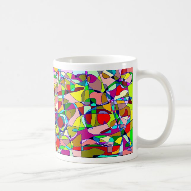 Moderne Kunst-Tasse Kaffeetasse (Rechts)