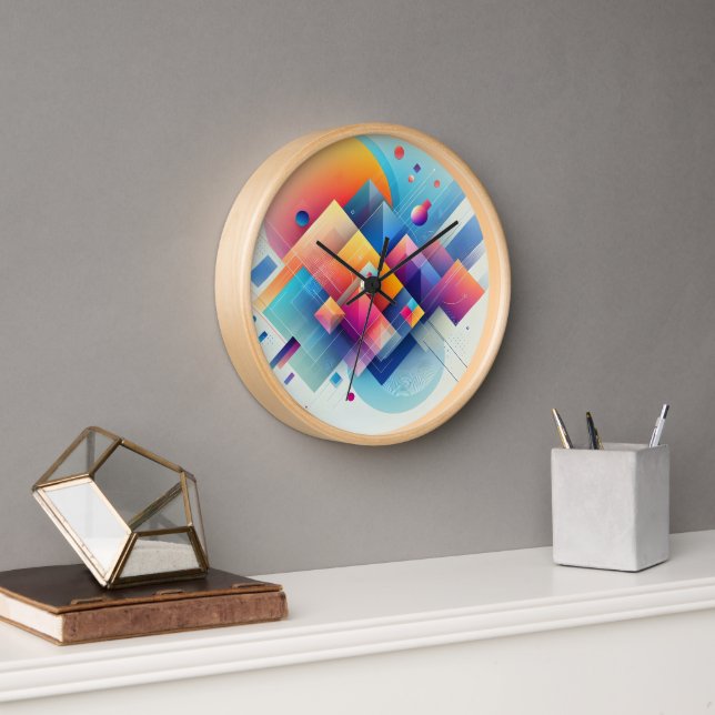 Moderne Kunst Uhr (Büro)