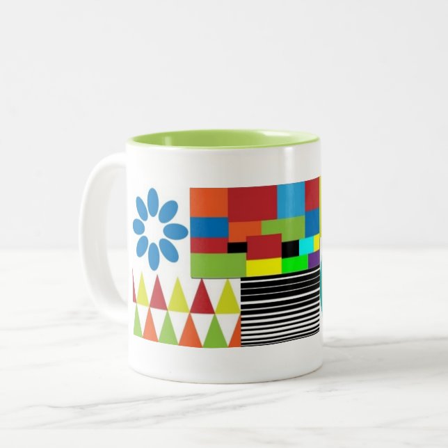 Moderne Kunst - Zweitonklassik - Tasse (Vorderseite Links)