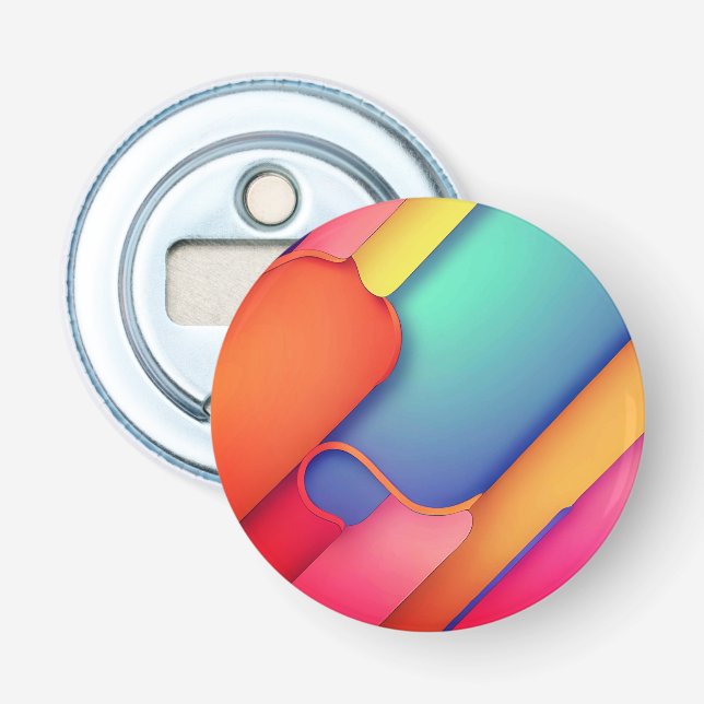 Moderne Kunstdesign-Falten der Farbe Flaschenöffner (Vorderseite)