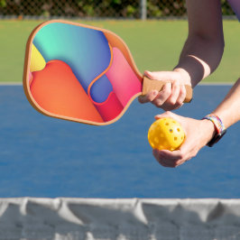 Moderne Kunstdesign-Falten der Farbe Pickleball Schläger