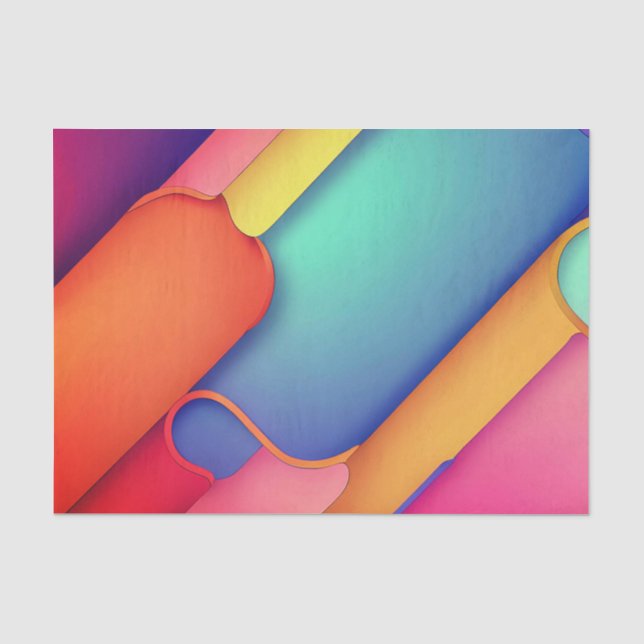 Moderne Kunstdesign-Falten der Farbe Seidenpapier (Vorderseite)