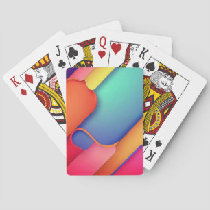 Moderne Kunstdesign-Falten der Farbe Spielkarten