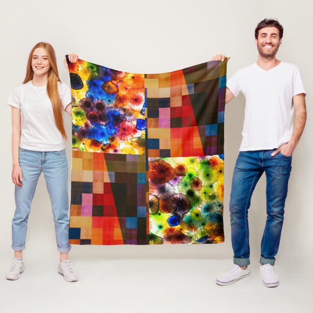 Moderne Kunstfusion Fleecedecke (Beispiel)