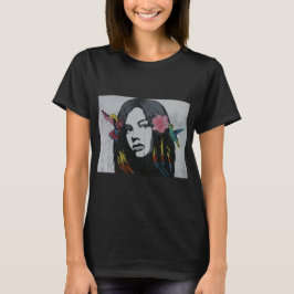 Moderne Künstlerin niedliche Freundin T-Shirt