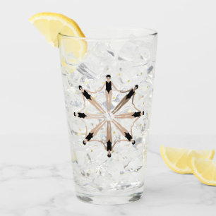 Moderne künstlerisch synchronisierte Schwimmer Gol Glas