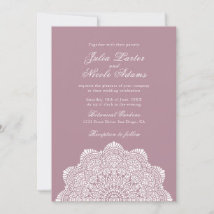 Moderne künstlerische Motiv Stil Mandala Hochzeit Einladung