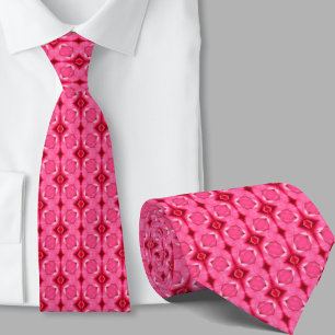 Moderne künstlerische rosa geometrische Halsbindem Krawatte