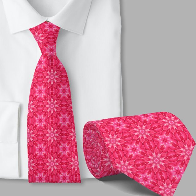 Moderne künstlerische rosa Muster Krawatte (Von Creator hochgeladen)