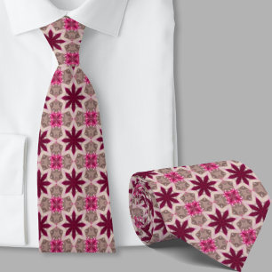 Moderne künstlerische rosa Sternmuster Krawatte