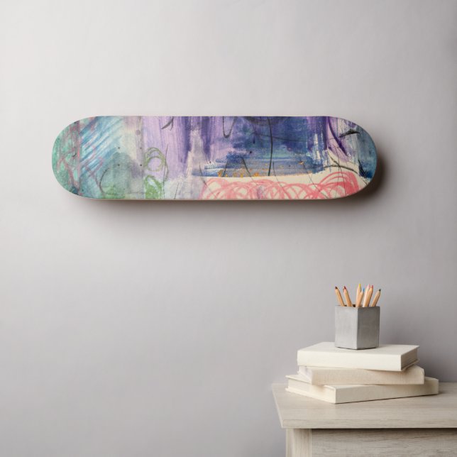 Moderne künstlerische Skateboard (Wandkunst (Horz))