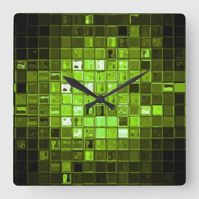 Moderne Kunstmauer Quadratische Wanduhr (Vorderseite)