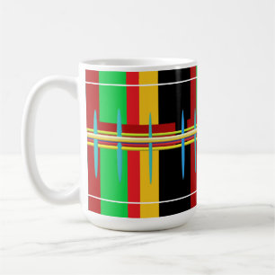 Moderne Kunststreifen gepflegt abstrakt Kaffeetasse