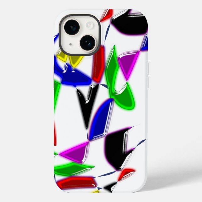 Moderne Kunsttextur Case-Mate iPhone 14 Hülle (Rückseite)