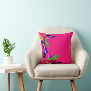 Moderne Kunsttextur, rosa Kissen