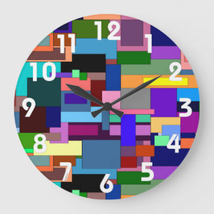 Moderne Kunstuhr Große Wanduhr