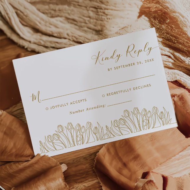 Moderne Kunstzeitschrift RSVP Karte (Von Creator hochgeladen)