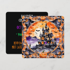 Moderne Kürbishorn-Herbstkollektion Einladung