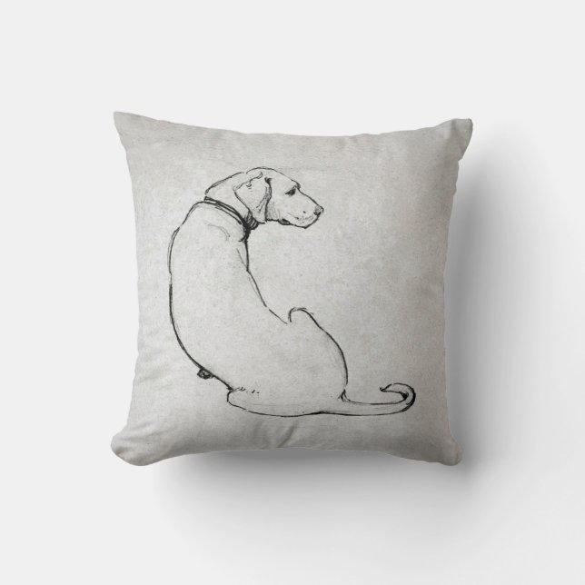 Moderne Labrador Dog Art Kissen (Vorderseite)
