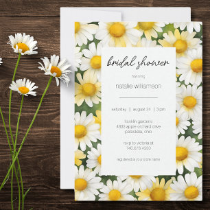 Moderne Land-Daisy-Hochzeitsdusche Einladung