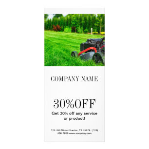 Moderne Landscaping-Rackkarte Handgefertigt mit Werbekarte