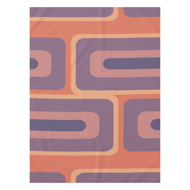 Moderne, lange Rechtecke, farbenfroh 2 Tischdecke (Vorderseite)