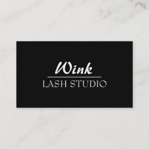 Moderne Lash Extensions Lashes Schönheitssalon Visitenkarte
