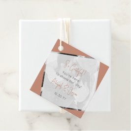 Moderne Lässige Hochzeit Geschenkanhänger