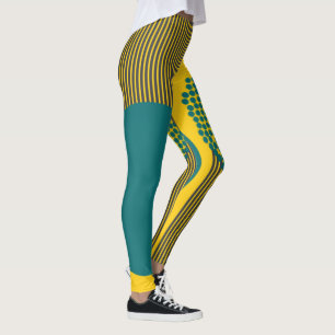 Moderne Laufbahnen und Linien des mittleren Jahrhu Leggings